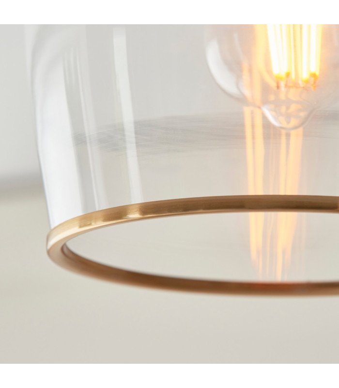 Pillaro Table Lamp Brushed Aged Brass Plate & White Marble E27-7