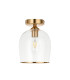 Pillaro Table Lamp Brushed Aged Brass Plate & White Marble E27-8