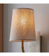 Calista Wall Lamp Vintage Brass Finish White Marble Effect & Natural Linen 7W LED E14-6