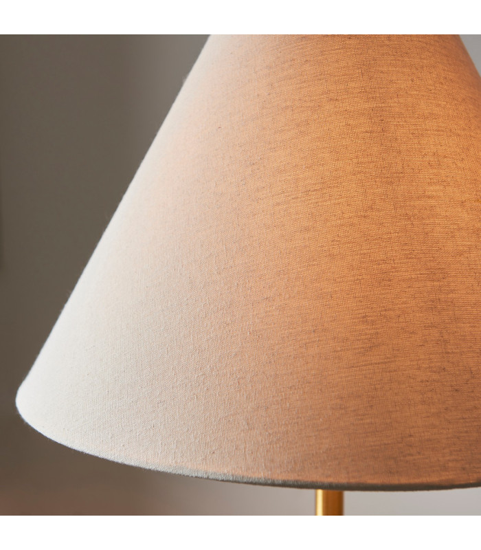 Pillaro Table Lamp Brushed Aged Brass Plate