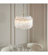 Langford Pendant Ceiling Light Brushed Aged Brass Plate & Clear Glass 3 x 7W LED E14-3
