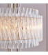 Langford Pendant Ceiling Light Brushed Aged Brass Plate & Clear Glass 3 x 7W LED E14-6