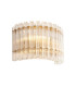 Alderley Wall Lamp Brushed Aged Brass Plate & Clear Glass 2 x 7W LED E14-1