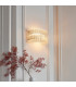 Alderley Wall Lamp Brushed Aged Brass Plate & Clear Glass 2 x 7W LED E14-3