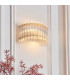 Alderley Wall Lamp Brushed Aged Brass Plate & Clear Glass 2 x 7W LED E14-4