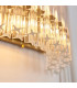 Alderley Wall Lamp Brushed Aged Brass Plate & Clear Glass 2 x 7W LED E14-6