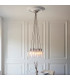 Livorno Cluster Pendant Ceiling Light Bright Nickel Plate & Clear Glass 7 x 10W LED E27-2