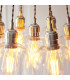 Livorno Cluster Pendant Ceiling Light Bright Nickel Plate & Clear Glass 7 x 10W LED E27-5