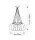 Livorno Cluster Pendant Ceiling Light Bright Nickel Plate & Clear Glass 7 x 10W LED E27-9