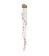 Livorno Cluster Pendant Ceiling Light Antique Brass Plate & Clear Glass 13 x 10W LED E27-1