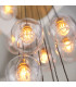 Livorno Cluster Pendant Ceiling Light Antique Brass Plate & Clear Glass 13 x 10W LED E27-5