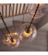 Livorno Cluster Pendant Ceiling Light Antique Brass Plate & Clear Glass 7 x 10W LED E27-4