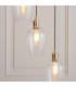 Livorno Cluster Pendant Ceiling Light Antique Brass Plate & Clear Glass 7 x 10W LED E27-5