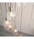 Livorno Cluster Pendant Ceiling Light Antique Brass Plate & Clear Glass 7 x 10W LED E27-7