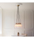 Livorno Cluster Pendant Ceiling Light Antique Brass Plate & Clear Glass 7 x 10W LED E27-2