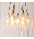 Livorno Cluster Pendant Ceiling Light Antique Brass Plate & Clear Glass 7 x 10W LED E27-4