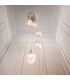 Livorno Cluster Pendant Ceiling Light Bright Nickel Plate & Clear Ribbed Glass 7 x 10W LED E27-4