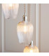 Livorno Cluster Pendant Ceiling Light Bright Nickel Plate & Clear Ribbed Glass 7 x 10W LED E27-6