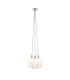 Livorno Cluster Pendant Ceiling Light Bright Nickel Plate & Clear Ribbed Glass 3 x 10W LED E27-1