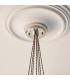 Livorno Cluster Pendant Ceiling Light Bright Nickel Plate & Clear Ribbed Glass 7 x 10W LED E27-8