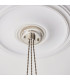 Livorno Cluster Pendant Ceiling Light Bright Nickel Plate & Clear Ribbed Glass 3 x 10W LED E27-7