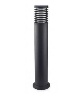 1 Light Large Outdoor Bollard Light Black IP65, E27 - 1