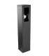 1 Light Adjustable Outdoor Bollard Light Urban Grey IP65, GU10 - 1
