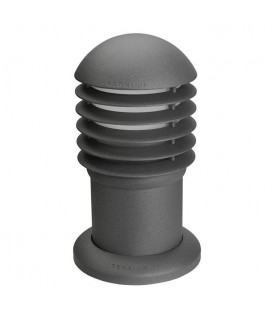 1 Light Small Outdoor Bollard Light Urban Grey IP44, E27 - 1