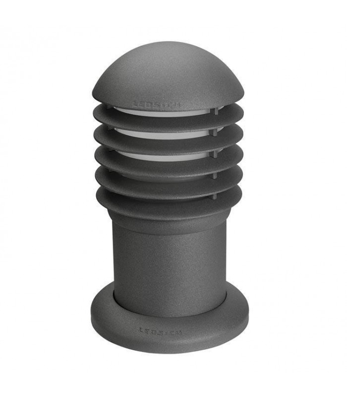 1 Light Small Outdoor Bollard Light Urban Grey IP44, E27 - 1