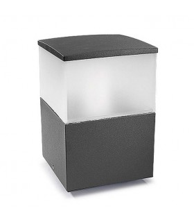 1 Light Small Outdoor Bollard Light Urban Grey IP54, E27 - 1