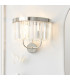 Ascoli Wall Lamp Bright Nickel Plate & Clear Cut Glass 2 x 6W LED E14-3