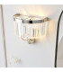 Ascoli Wall Lamp Bright Nickel Plate & Clear Cut Glass 2 x 6W LED E14-4