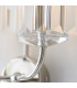 Ascoli Wall Lamp Bright Nickel Plate & Clear Cut Glass 2 x 6W LED E14-6