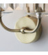 Ascoli Wall Lamp Antique Brass Plate & Clear Cut Glass 2 x 6W LED E14-7