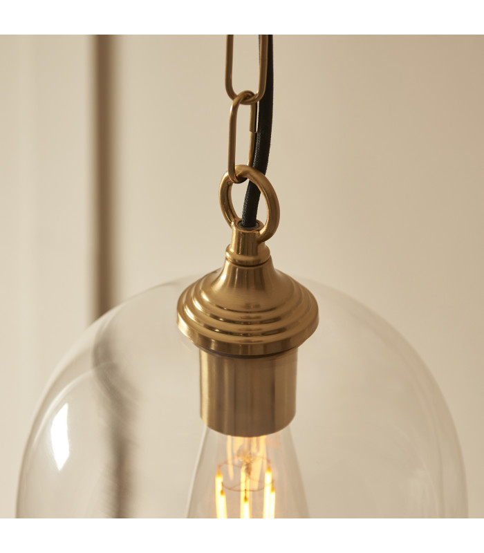 Pillaro Table Lamp Brushed Aged Brass Plate & White Marble E14-4