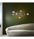Grosseto Multi Arm Pendant Ceiling Light Black Chrome Plate & Smoked Mirror Glass 10 x 5W LED G9-2
