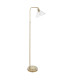 Bellora Glass Floor Lamp Antique Brass Plate & Clear Glass 10W LED E27-6