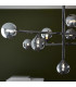 Grosseto Multi Arm Pendant Ceiling Light Black Chrome Plate & Smoked Mirror Glass 10 x 5W LED G9-4