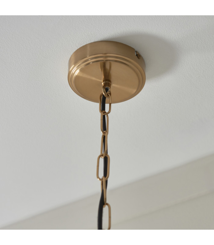Pillaro Table Lamp Brushed Aged Brass Plate & White Marble E14-6