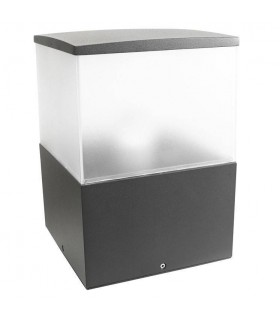 1 Light Medium Outdoor Bollard Light Urban Grey IP54, E27 - 1