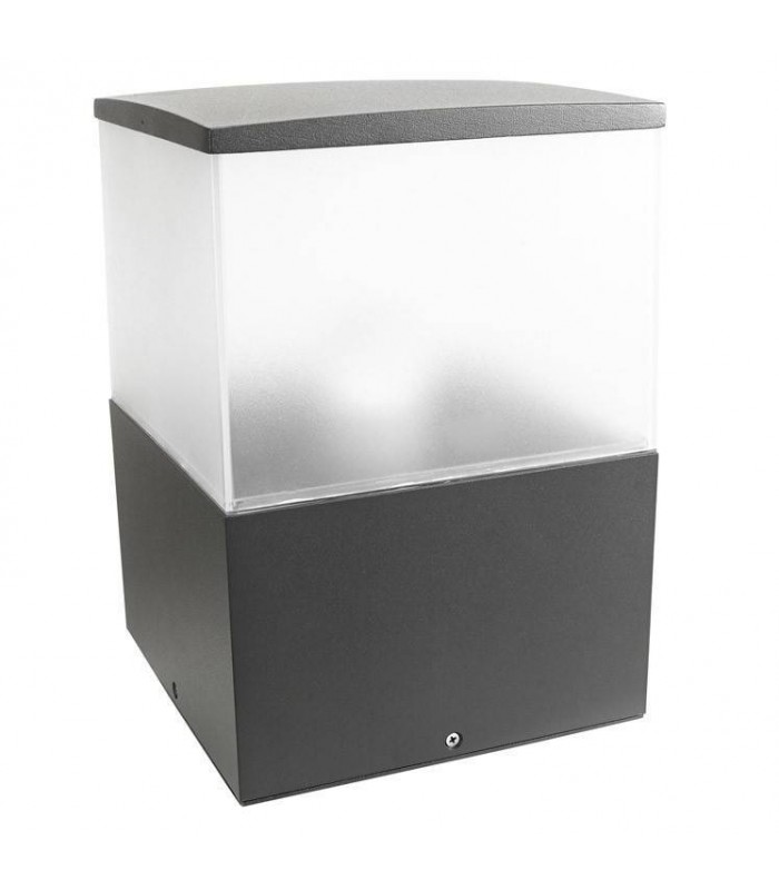 1 Light Medium Outdoor Bollard Light Urban Grey IP54, E27 - 1