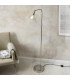 Bellora Glass Floor Lamp Bright Nickel Plate & Clear Glass 10W LED E27-2