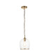 Pillaro Table Lamp Brushed Aged Brass Plate & White Marble E14-8