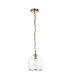 Pillaro Table Lamp Brushed Aged Brass Plate & White Marble E14-9