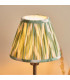 Rise Antique Bronze Plate Table Lamp with Cotswold Green Fabric Zigzag Shade 16cm 7W LED E14-5