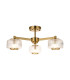 Livorno Cluster Pendant Ceiling Light Bright Nickel Plate & Clear Glass 7x E27-1