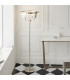Ascoli Glass Floor Lamp Bright Nickel Plate & Clear Cut Glass 3 x 6W LED E14-2