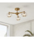 Livorno Cluster Pendant Ceiling Light Bright Nickel Plate & Clear Glass 7x E27-3