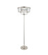 Ascoli Glass Floor Lamp Bright Nickel Plate & Clear Cut Glass 3 x 6W LED E14-7