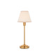 Rise Vintage Brass Finish Table Lamp with Vintage White Fabric Ivy Shade 16cm 7W LED E14-1